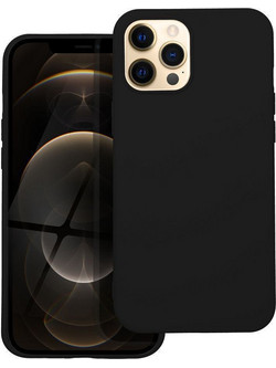 Forcell Silicone Lite Back Cover Black (iPhone 12 Pro Max)