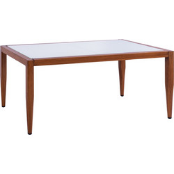 FreeBox Ορθογώνιο Τραπέζι Κήπου Bamboo Καφέ 100x58x46cm FB95551.01