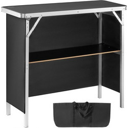 VEVOR Φορητό Πάνελ Εκθέσεων, 97,5 x 38,5 x 87 cm, Πάγκος Έκθεσης με Τοίχο, Αναδιπλούμενο Πάγκο Προώθησης Λιανικής με Ράφι Αποθήκευσης και Τσάντα Μεταφοράς