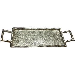 Δίσκος Μεταλλικός Ασημί 49x18x4εκ. ESTHETI 819-00461 - ESTHETI - 819-00461