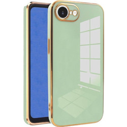 Θήκη iPhone 17e / 16e Bodycell Gold Plated Σιλικόνης - Mint Green (5206015081224)