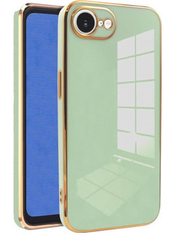 Θήκη iPhone 17e / 16e Bodycell Gold Plated Σιλικόνης - Mint Green (5206015081224)