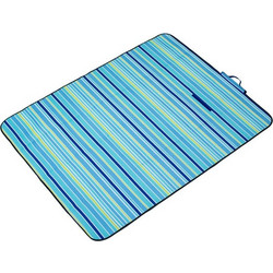 Κουβέρτα Πικ Νικ Μπλε Ριγέ 150x150cm