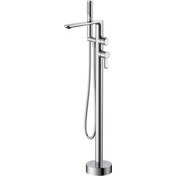 RAVENNA Mariz Chrome Μπαταρία Λουτρού Ελεύθερης Τοποθέτησης