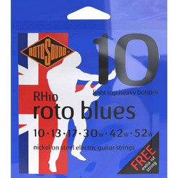 Rotosound RH10 Σετ 6 Χορδές Ηλεκτρικής Κιθάρας Nickel Plated Steel 10-52" Mixed Tension