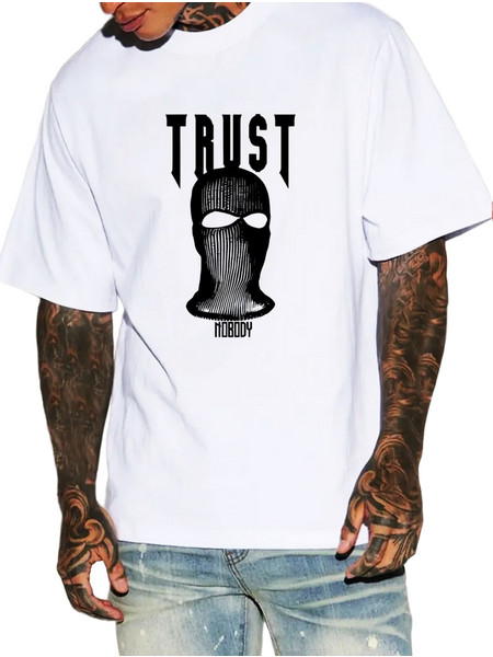 Ghetto T-shirt Trust Hip Hop Streetwear White