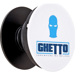 Ghetto Mask Logo Mobile Grip Up All Phones Stand White