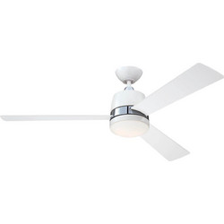 Westinghouse Tristan 7303840 Ανεμιστήρας Οροφής 132cm 49W με Φως & Τηλεχειριστήριο Λευκός