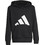 Adidas Παιδικό Φούτερ με Κουκούλα Μαύρο JC9667
