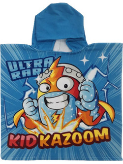 Super Zings Παιδικό Πόντσο Θαλάσσης Μπλέ 55x55cm