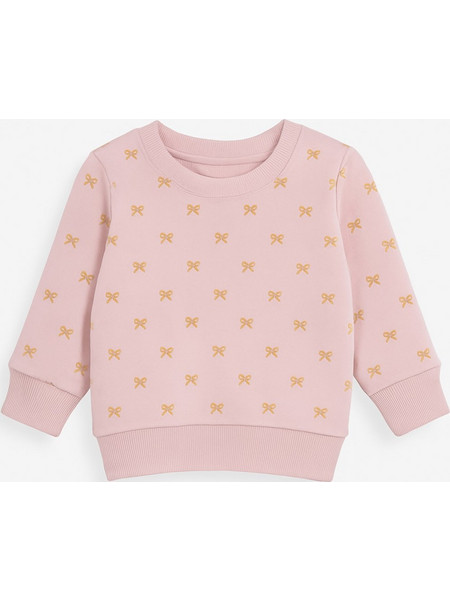 Μπλουζάκι Μακρυμάνικο Φούτερ Bows Venere Pink with Yellow 8100601
