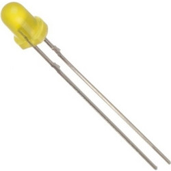 3mm LED Diffused Κίτρινο