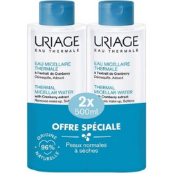 Uriage Eau Micellare Thermale Normal / Dry Skin 2x500ml
