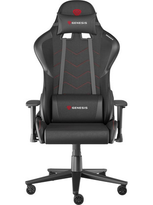 Genesis Nitro 550 G2 Καρέκλα Gaming Δερματίνης με Ρυθμιζόμενα Μπράτσα Μαύρη NFG-2068
