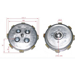 ΔΙΣΚΟΙ ΑΜΠΡΑΓΙΑΖ CRYPTON R-105/ 115 ΚΟΜΠΛΕ ΜΕ ΑΦΑΛΟ W-STANDARD