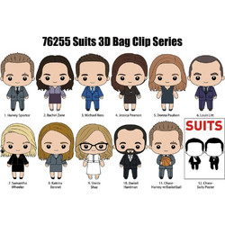 SUIT SERIES - Series 1 - 3D Foam Bag Clip (Display 24 Pcs)