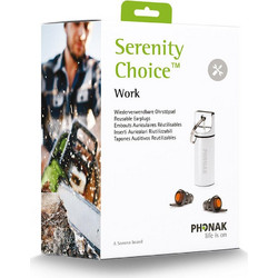 Ωτοασπίδες επαναχρησιμοποιούμενες Serenity Choice Work KI25
