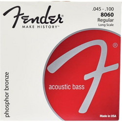 Fender 8060 Σετ 4 Χορδές Ακουστικού Μπάσου Phosphor Bronze 45-100" Normal Tension