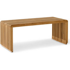 Πάγκος ξύλινος HKliving Slatted Teak Element Teak wood 96x43x39,5 cm