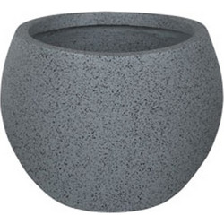 MarHome Μπάλα Κασπώ Fiberclay Γκρι Γρανίτη Φ30x23cm 06-22909-S