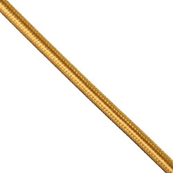 77608 Στρογγυλό Υφασμάτινο Καλώδιο 1m 2 x 0.75mm Χρυσό