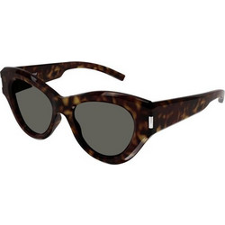 Saint Laurent SL506 002 Γυναικεία Γυαλιά Ηλίου Cat Eye Κοκάλινα Καφέ με Γκρι Φακό