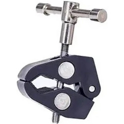 Hurtel Clamping bracket for mounting accessories with 1/4 and 3/8 inch screw - (Crab pliers clip clamp for monitor)