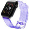Hurtel Light Λουράκι Σιλικόνης Transparent / Purple (Apple Watch 42 / 44 / 45mm)