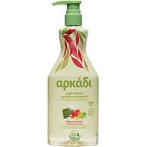 Αρκάδι Υγρό Πιάτων με Πράσινο Σαπούνι Ρόδι & Σταφύλι, 550ml