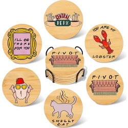 Σετ Ξύλινα Σουβέρ Friends Bamboo Coaster Set