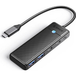 Orico PAPW2AC-C3 USB Hub 3.0 USB-C με 4 Θύρες USB-A / USB-C & Εξωτερική Παροχή Ρεύματος