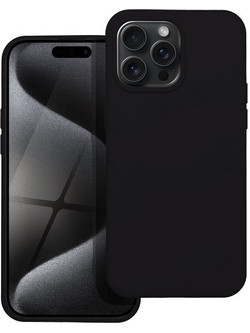 Silicone Θήκη iPhone 15 Pro Max Black