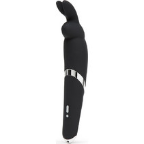 Happy Rabbit Wand Δονητής Rabbit 28.7cm Μαύρος