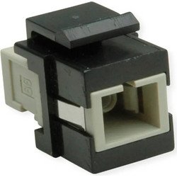 ROLINE Fiber Optic Keystone Jack, SC Simplex, Multimode, OM2