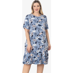 Φόρεμα Homewear Κοντό Μανίκι R5242 - ΠΟΛΥΧΡΩΜΟ