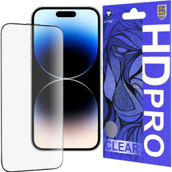 Lito HD Pro Clear Tempered Glass (iPhone 14 Pro) Black