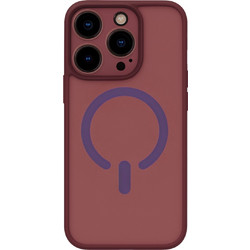 ObaStyle Semiclear Ματ Θήκη MagSafe για iPhone 14 Pro Max - Μπορντό