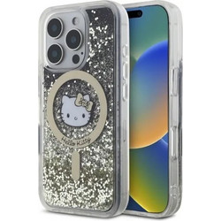 Hello Kitty Liquid Glitter Fever MagSafe iPhone 16 Pro Case - Gold - (Hel000144-0)