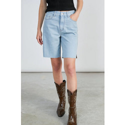 24COLOURS Shorts Γυναικείο Σορτσάκι Cotton/Polyester/Elastane Relaxed Fit - Blue 80383.bl