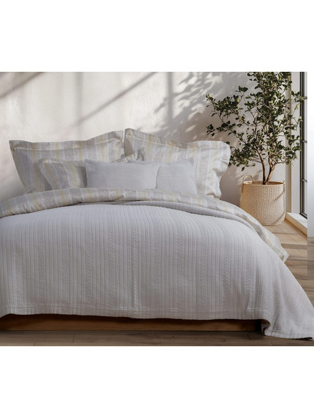 ΚΟΥΒΕΡΤΑ ΥΠΕΡΔΙΠΛΗ MORELO 230X250 NEF-NEF HOMEWARE GREY