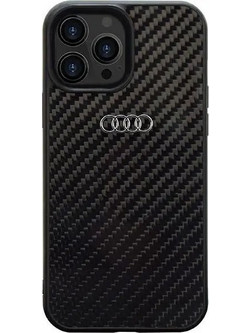 Audi Carbon Fiber iPhone 14 Pro 6.1 black/black hardcase AU-TPUPCIP14P-R8/D2-BK - (AUDI000016-0)