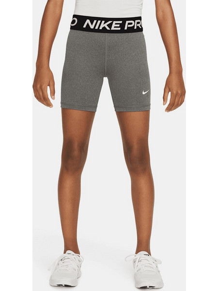 Nike Pro Dri-FIT 5" Παιδικό Biker Shorts - Ποδηλατικό Κολάν FB1081-091 CARBON HEATHER/WHITE