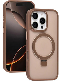 TUNIQ iPhone 16 Pro Back cover case - Magsafe - Ringstand - Gold