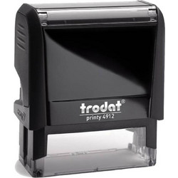 Trodat printy σφραγίδα μαύρη 4912 με μαύρο μελάνι
