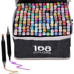 EXTRALINK | Alcohol Marker Set | 168 colors, Dual Tips - (Markery 168SZT)