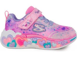 Skechers Eternal Heart Παιδικά Sneakers με Φωτάκια Φούξια Μωβ 302696N-LPMT