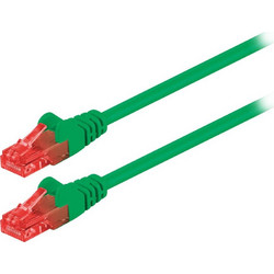 Goobay U/UTP Cat.6 Καλώδιο Δικτύου Ethernet 0.25m Green