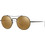 Emporio Armani EA 2061 3001/7D Ανδρικά Γυαλιά Ηλίου Στρογγυλά Μεταλλικά Μαύρα με Καφέ Polarized Φακό
