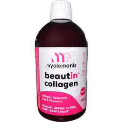 My Elements Beautin Collagen Φράουλα Βανίλια με Υαλουρονικό Οξύ Βιταμίνη C & Μαγνήσιο 500ml