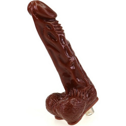 Realistic Dildo With Ball For Sex Machine Brown